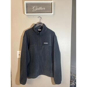 Columbia | Gray Warm Fleece Long Sleeve Full Zip Up Jacket XL 1X 2X